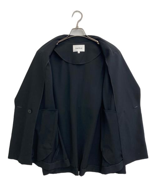 ENFOLD（エンフォルド）ENFOLD (エンフォルド) Comfotable Twill ライトジャケット ブラック サイズ:SIZE 36の古着・服飾アイテム