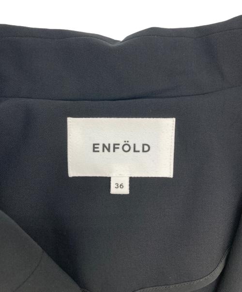 ENFOLD（エンフォルド）ENFOLD (エンフォルド) Comfotable Twill ライトジャケット ブラック サイズ:SIZE 36の古着・服飾アイテム