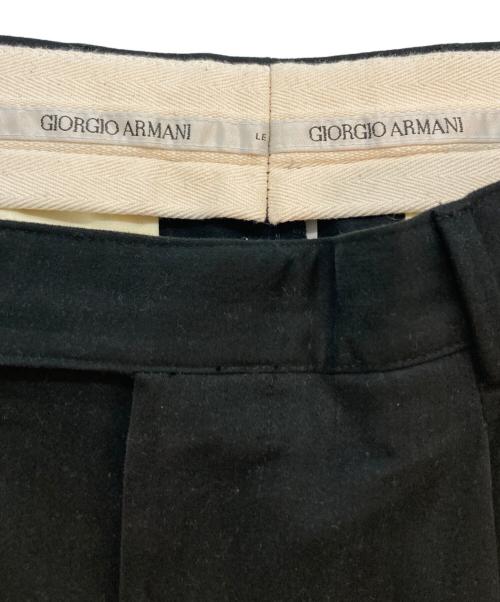 GIORGIO ARMANI（ジョルジョアルマーニ）GIORGIO ARMANI (ジョルジョアルマーニ) コットンパンツ ブラック サイズ:SIZE 50の古着・服飾アイテム