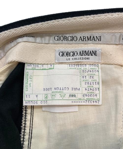 GIORGIO ARMANI（ジョルジョアルマーニ）GIORGIO ARMANI (ジョルジョアルマーニ) コットンパンツ ブラック サイズ:SIZE 50の古着・服飾アイテム