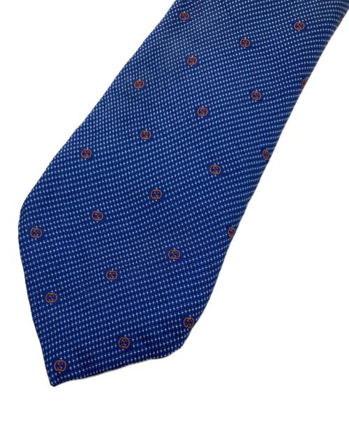 GUCCI（グッチ）GUCCI (グッチ) インターロッキングG ネクタイ ネイビー サイズ:-の古着・服飾アイテム
