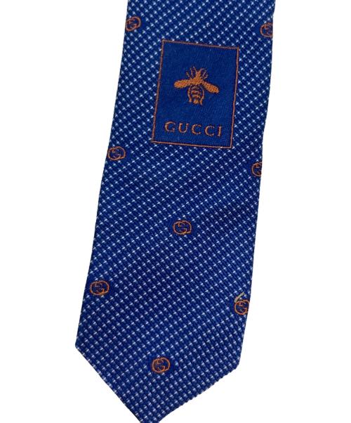 GUCCI（グッチ）GUCCI (グッチ) インターロッキングG ネクタイ ネイビー サイズ:-の古着・服飾アイテム