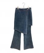 Ameriアメリ）の古着「25AW UND STRETCH CORDUROY SKIRT WITH PANTS」｜ブルー