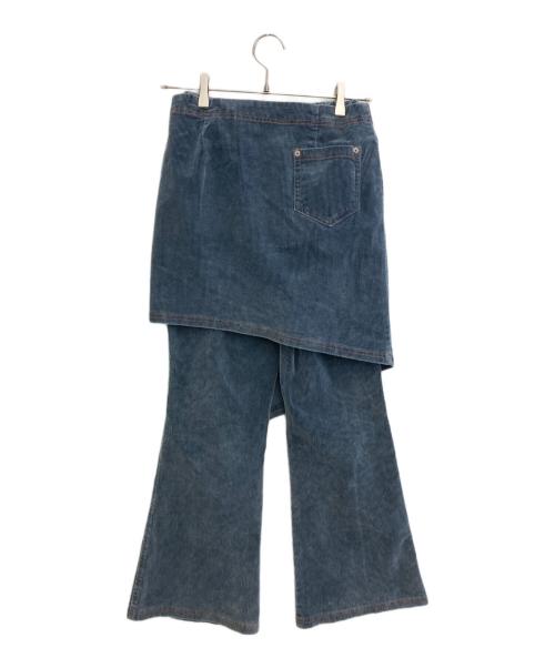 Ameri（アメリ）AMERI (アメリ) 25AW UND STRETCH CORDUROY SKIRT WITH PANTS ブルー サイズ:SIZE Sの古着・服飾アイテム