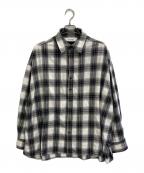 provoke×AP STUDIOプロヴォーク×エーピーストゥディオ）の古着「Oversized check Shirt」｜ホワイト×ブラック