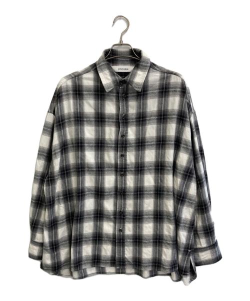 provoke（プロヴォーク）Provoke (プロヴォーク) AP STUDIO (エーピーストゥディオ) Oversized check Shirt ホワイト×ブラック サイズ:SIZE 36の古着・服飾アイテム
