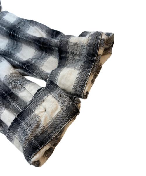 provoke（プロヴォーク）Provoke (プロヴォーク) AP STUDIO (エーピーストゥディオ) Oversized check Shirt ホワイト×ブラック サイズ:SIZE 36の古着・服飾アイテム