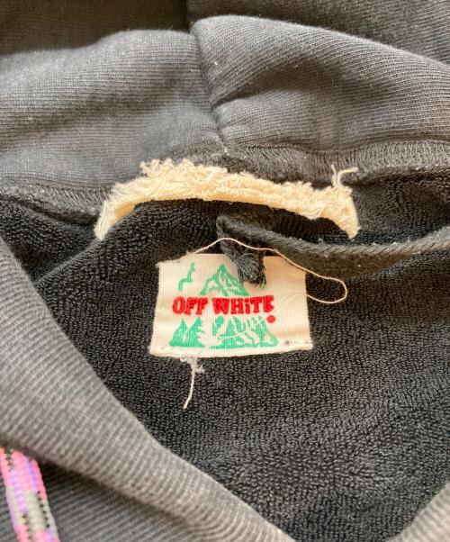 OFFWHITE（オフホワイト）OFFWHITE (オフホワイト) meadow heights プルオーバーパーカー ブラック サイズ:Lの古着・服飾アイテム