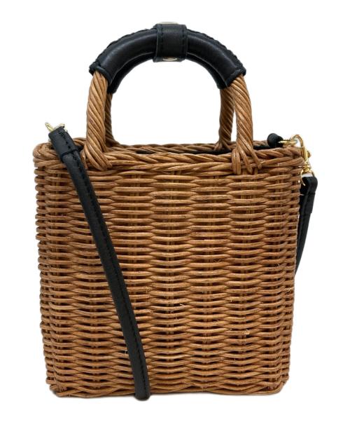 The Bagmati（ザバグマティ）The Bagmati (ザバグマティ) 2WAYカゴバッグ キャラメル×ブラックの古着・服飾アイテム