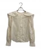 RHODOLIRIONロドリリオン）の古着「Two-way Cape Collar Blouse」｜アイボリー