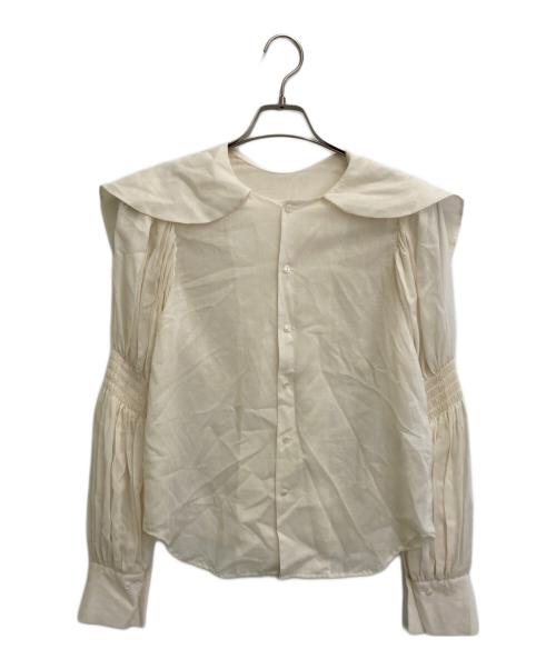 RHODOLIRION（ロドリリオン）RHODOLIRION (ロドリリオン) Two-way Cape Collar Blouse アイボリー サイズ:SIZE 0の古着・服飾アイテム
