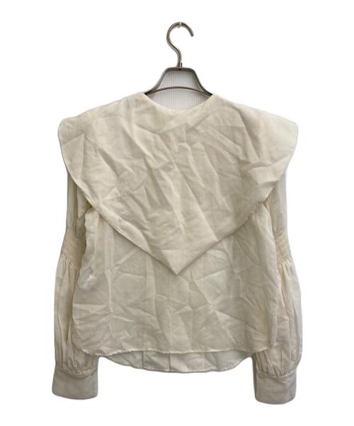 RHODOLIRION（ロドリリオン）RHODOLIRION (ロドリリオン) Two-way Cape Collar Blouse アイボリー サイズ:SIZE 0の古着・服飾アイテム