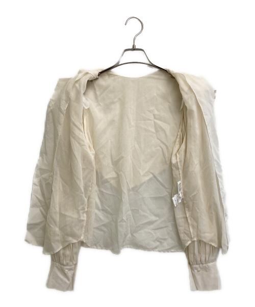 RHODOLIRION（ロドリリオン）RHODOLIRION (ロドリリオン) Two-way Cape Collar Blouse アイボリー サイズ:SIZE 0の古着・服飾アイテム