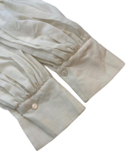 RHODOLIRION（ロドリリオン）RHODOLIRION (ロドリリオン) Two-way Cape Collar Blouse アイボリー サイズ:SIZE 0の古着・服飾アイテム