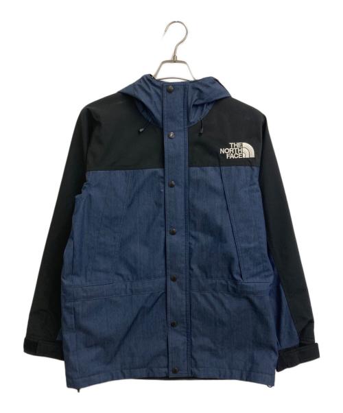 THE NORTH FACE（ザ ノース フェイス）THE NORTH FACE (ザ ノース フェイス) MOUNTAIN LIGHT DENIM JACKET インディゴ×ブラック サイズ:SIZE Sの古着・服飾アイテム