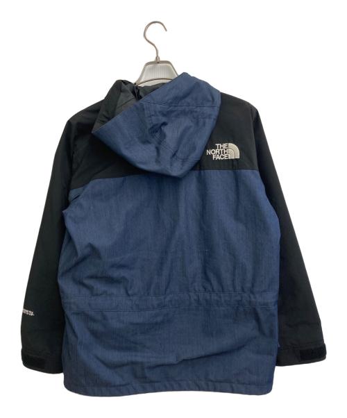 THE NORTH FACE（ザ ノース フェイス）THE NORTH FACE (ザ ノース フェイス) MOUNTAIN LIGHT DENIM JACKET インディゴ×ブラック サイズ:SIZE Sの古着・服飾アイテム
