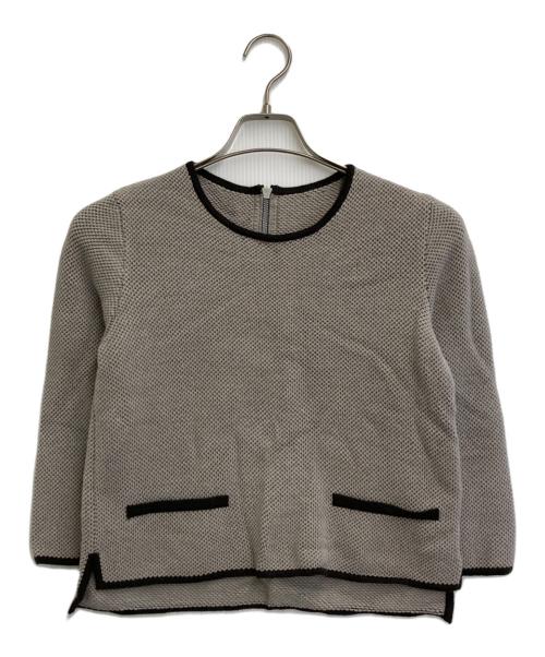 FOXEY（フォクシー）FOXEY (フォクシー) Knit Suit Chiboust ベージュ×ブラウン サイズ:SIZE 40の古着・服飾アイテム
