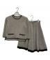 FOXEY（フォクシー）の古着「Knit Suit Chiboust」｜ベージュ×ブラウン
