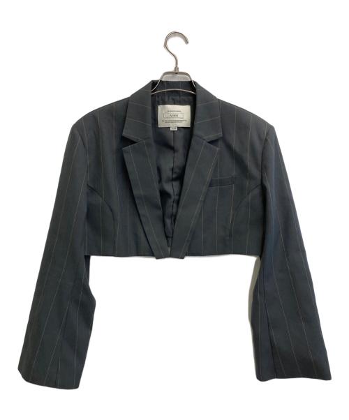 Ameri（アメリ）AMERI (アメリ) 26SS DEFORMATION PINSTRIPE JACKET グレー サイズ:M 未使用品の古着・服飾アイテム