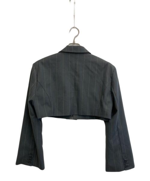 Ameri（アメリ）AMERI (アメリ) 26SS DEFORMATION PINSTRIPE JACKET グレー サイズ:M 未使用品の古着・服飾アイテム