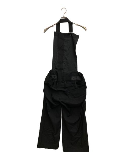 YOHJI YAMAMOTO（ヨウジヤマモト）YOHJI YAMAMOTO (ヨウジヤマモト) カットオフデザインウールサロペット ブラック サイズ:1の古着・服飾アイテム