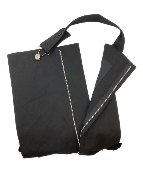 YOHJI YAMAMOTO（ヨウジヤマモト）YOHJI YAMAMOTO (ヨウジヤマモト) カットオフデザインウールサロペット ブラック サイズ:1の古着・服飾アイテム