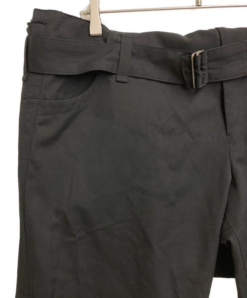YOHJI YAMAMOTO（ヨウジヤマモト）YOHJI YAMAMOTO (ヨウジヤマモト) カットオフデザインウールサロペット ブラック サイズ:1の古着・服飾アイテム