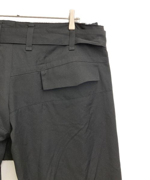 YOHJI YAMAMOTO（ヨウジヤマモト）YOHJI YAMAMOTO (ヨウジヤマモト) カットオフデザインウールサロペット ブラック サイズ:1の古着・服飾アイテム