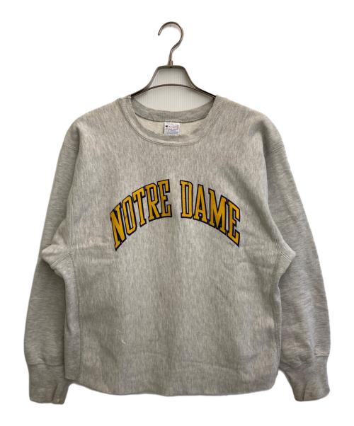 Champion REVERSE WEAVE（チャンピオン リバース ウィーブ）Champion REVERSE WEAVE (チャンピオン リバース ウィーブ) 90s カレッジロゴスウェット グレー サイズ:SIZE XLの古着・服飾アイテム