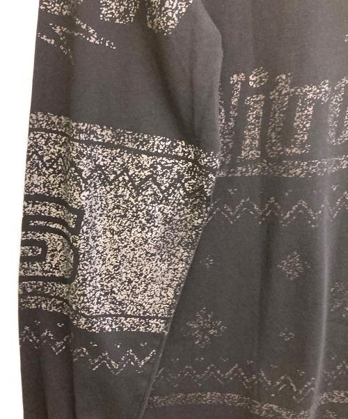 DIESEL（ディーゼル）DIESEL (ディーゼル) L/Sプリントカットソー ブラック サイズ:Lの古着・服飾アイテム