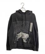 GROUND Yグラウンドワイ）の古着「舶来虎豹幼絵説 hoodie」｜ブラック