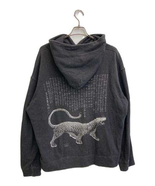 GROUND Y（グラウンドワイ）GROUND Y (グラウンドワイ) 舶来虎豹幼絵説 hoodie ブラック サイズ:SIZE 3の古着・服飾アイテム