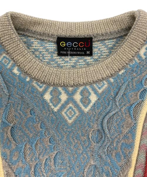 GECCU（ゲック）GECCU (ゲック) 3Dニット マルチカラー サイズ:Mの古着・服飾アイテム
