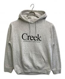 Creek×quiet mountain（クリーク×クワイエット マウンテン）の古着「プルオーバーパーカー」｜ライトグレー
