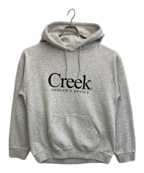Creek（クリーク）Creek (クリーク) quiet mountain (クワイエット マウンテン) プルオーバーパーカー ライトグレー サイズ:不明の古着・服飾アイテム