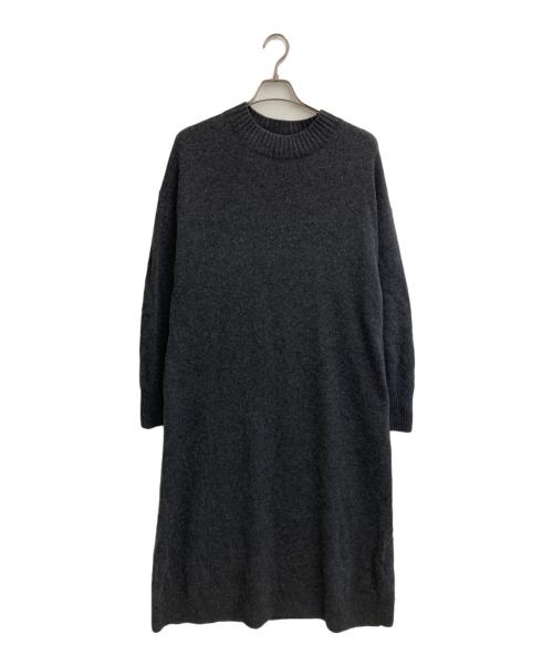 23区（ニジュウサンク）23区 (ニジュウサンク) 【洗える】カシミヤブレンド ニットワンピース グレー サイズ:SIZE 44の古着・服飾アイテム