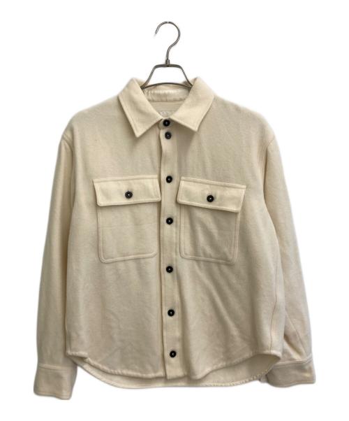 Vuja De（ヴジャデ）VUJA DE (ヴジャデ) MODERATO ALPACA WOOL OVERSHIRT ホワイト サイズ:SIZE 1の古着・服飾アイテム