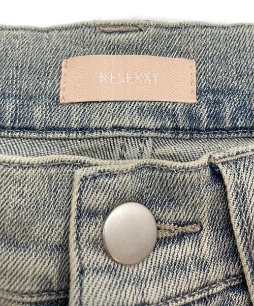 Resexxy（リゼクシー）Resexxy (リゼクシー) カットアウトリボンデニムパンツ ブルー サイズ:SIZE Sの古着・服飾アイテム