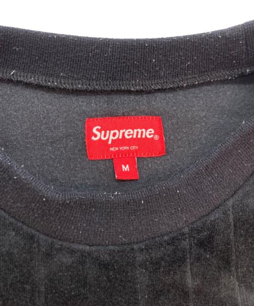 SUPREME（シュプリーム）SUPREME (シュプリーム) 16AW velour crewneck ブラック サイズ:SIZE Mの古着・服飾アイテム