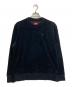 SUPREME（シュプリーム）の古着「16AW velour crewneck」｜ブラック