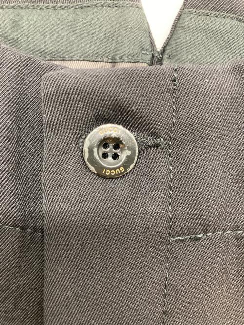 GUCCI（グッチ）GUCCI (グッチ) ウールスラックス ブラック サイズ:44の古着・服飾アイテム