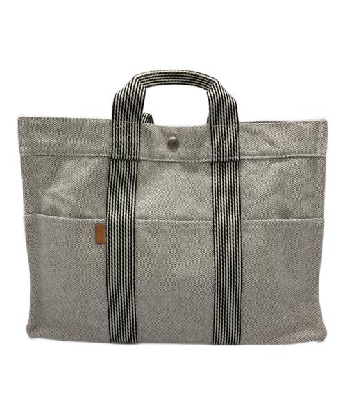 HERMES（エルメス）HERMES (エルメス) ニューフールトゥ MM ホワイト×ブラックの古着・服飾アイテム