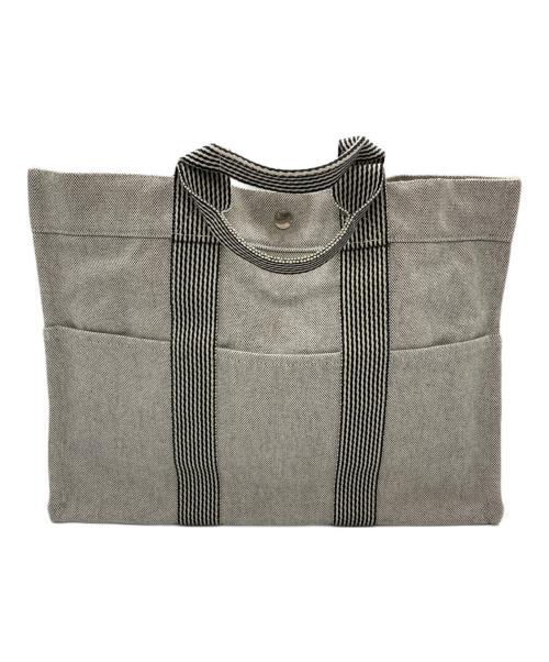 HERMES（エルメス）HERMES (エルメス) ニューフールトゥ MM ホワイト×ブラックの古着・服飾アイテム