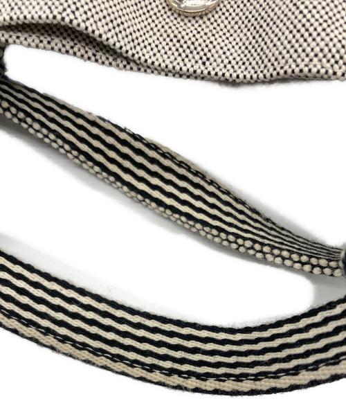 HERMES（エルメス）HERMES (エルメス) ニューフールトゥ MM ホワイト×ブラックの古着・服飾アイテム