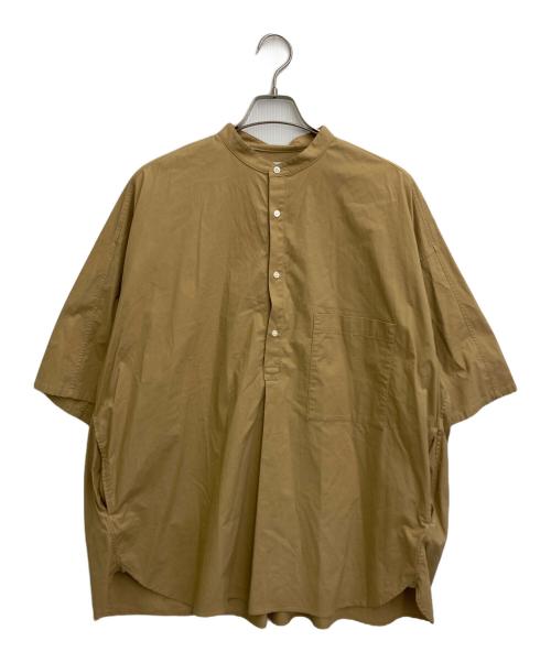 Graphpaper（グラフペーパー）Graphpaper (グラフペーパー) Stretch Typewriter Stand Collar Short Yoke Sleeve Shirt ベージュ サイズ:SIZE Freeの古着・服飾アイテム