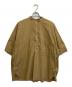 Graphpaper（グラフペーパー）の古着「Stretch Typewriter Stand Collar Short Yoke Sleeve Shirt」｜ベージュ