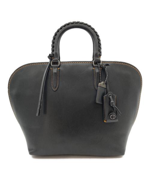 COACH（コーチ）COACH (コーチ) Dakotah Satchel With Whipstitch Handle ブラックの古着・服飾アイテム