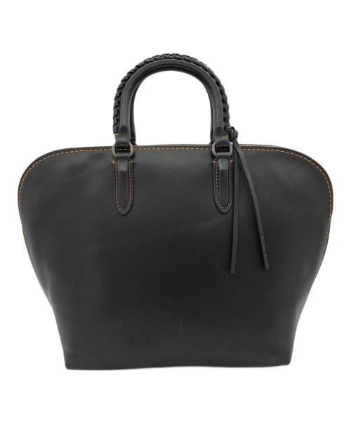 COACH（コーチ）COACH (コーチ) Dakotah Satchel With Whipstitch Handle ブラックの古着・服飾アイテム