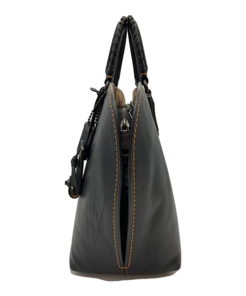 COACH（コーチ）COACH (コーチ) Dakotah Satchel With Whipstitch Handle ブラックの古着・服飾アイテム