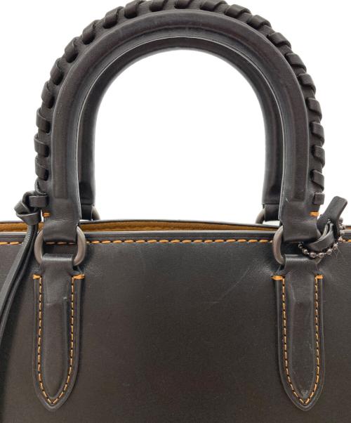 COACH（コーチ）COACH (コーチ) Dakotah Satchel With Whipstitch Handle ブラックの古着・服飾アイテム